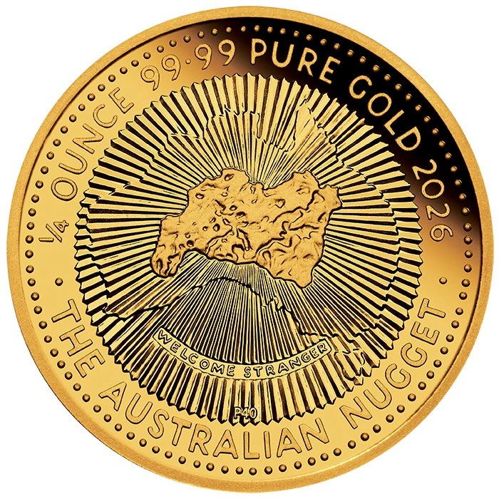 Perth Mint: 40th Anniversary of the Australian Nugget 1/4 uncji Złota 2026 Proof