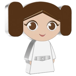 Niue: Star Wars - Princess Leia Chibi Coin kolorowany 1 uncja Srebra 2021 Proof