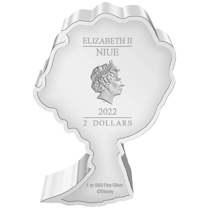 Niue: Disney Frozen - Elsa Chibi Coin kolorowany 1 uncja Srebra 2022 Proof