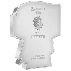 Niue: Star Wars - Boba Fett Chibi Coin kolorowany 1 uncja Srebra 2020 Proof