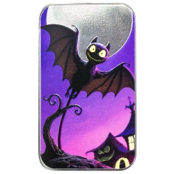 Sztabka Scottsdale Mint - Spooky Bat kolorowana 1 uncja Srebra 2025