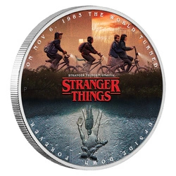 Stranger Things - The Upside Down kolorowany 1 uncja Srebra 2026 Proof