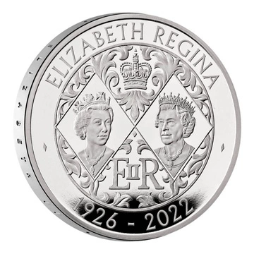Her Majesty Queen Elizabeth II £5 Srebro 2022 Proof