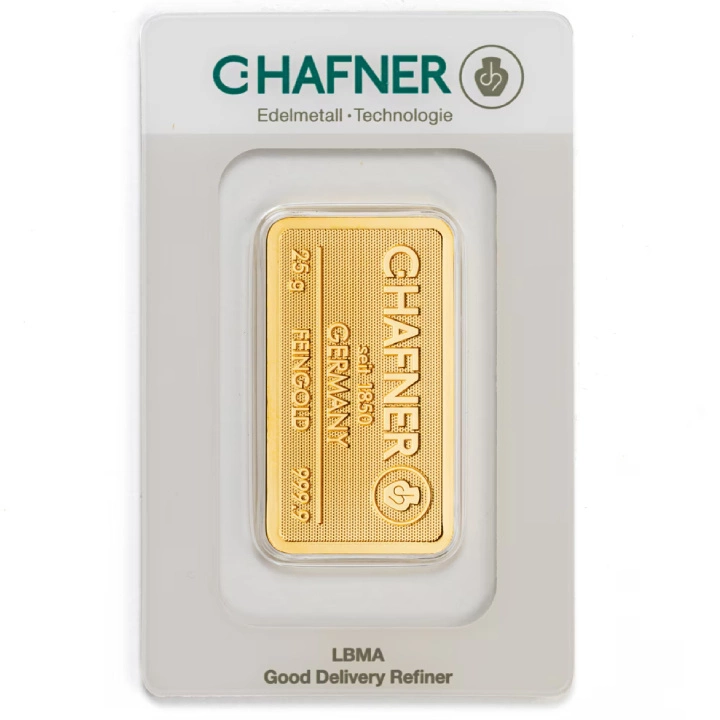 Sztabka C. Hafner 25 gramów Złota