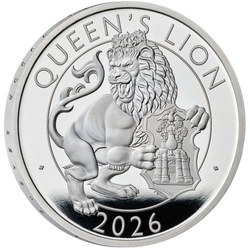 The Royal Tudor Beasts: The Queen’s Lion 1 uncja Srebra 2026 Proof
