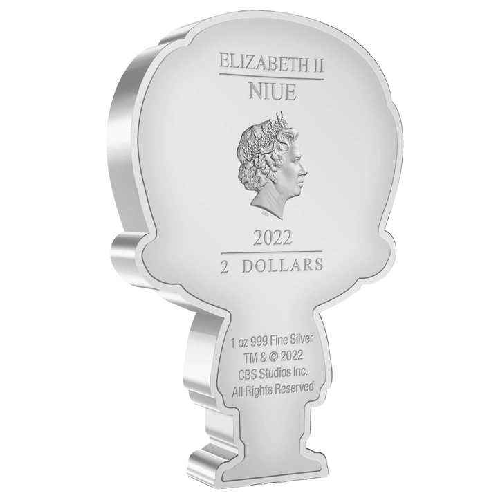 Niue: Star Trek - Leonard McCoy Chibi Coin kolorowany 1 uncja Srebra 2022 Proof