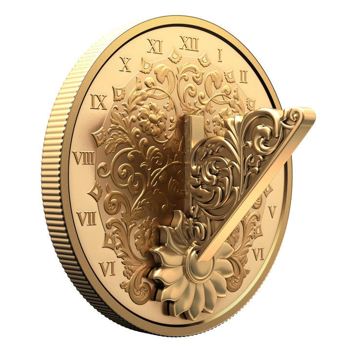 Canada: The Gilded Sundial pozłacany 1 uncja Srebra 2025 Proof
