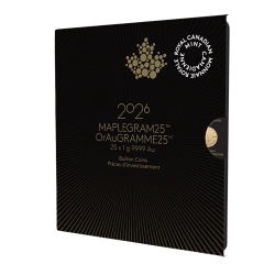 Kanadyjski Liść Klonowy 25 x 1 gram Złota 2026