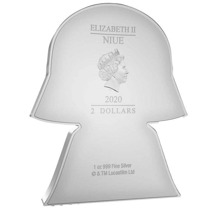 Niue: Star Wars - Darth Vader Chibi Coin kolorowany 1 uncja Srebra 2020 Proof