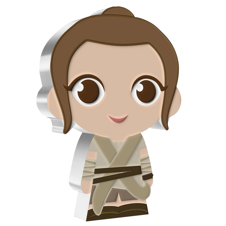 Niue: Star Wars - Rey Chibi Coin kolorowany 1 uncja Srebra 2021 Proof