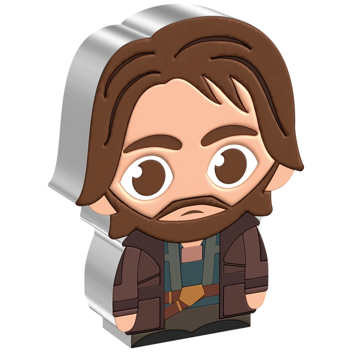 Niue: Star Wars - Cassian Andor Chibi Coin kolorowany 1 uncja Srebra 2022 Proof