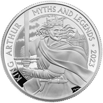 Myths & Legends: King Arthur 1 uncja Srebra 2023 Proof