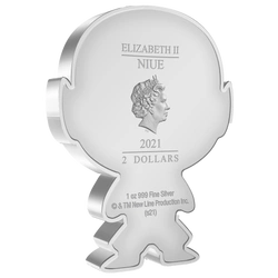 Niue: The Lord of the Rings - Golllum Chibi Coin kolorowany 1 uncja Srebra 2021 Proof