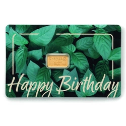 Sztabka Złota 1 g C. Hafner  - Happy Birthday