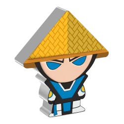 Niue: Mortal Kombat - Raiden Chibi Coin kolorowany 1 uncja Srebra 2022 Proof