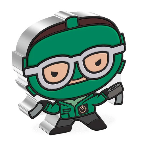 Niue: The Batman - The Riddler Chibi Coin kolorowany 1 uncja Srebra 2022 Proof