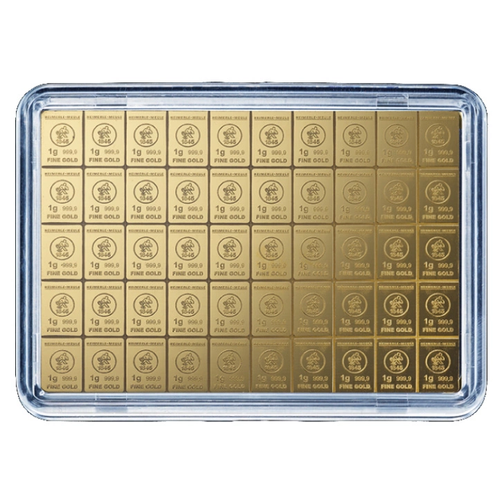 Sztabka Heimerle Meule 50 x 1 gram Złota CombiBar