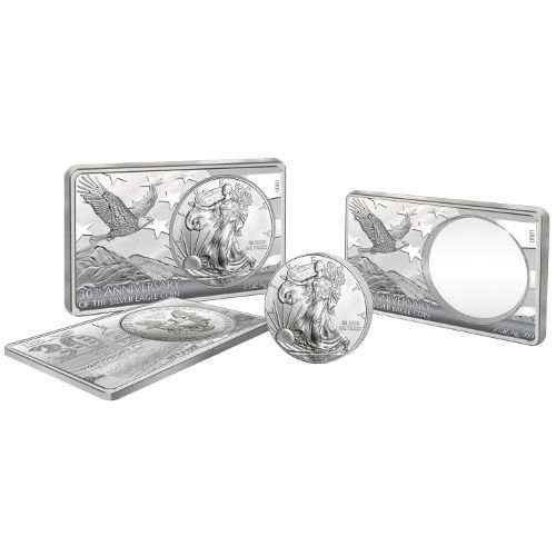 Amerykański Orzeł 2016 - zestaw jubileuszowy 3 uncje Srebra