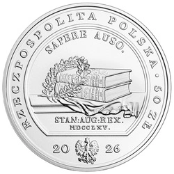 Skarby Sztuki Medalierskiej - Stanisław Konarski 50 zł 2 uncje Srebra 2026 High Relief Folder/Etui