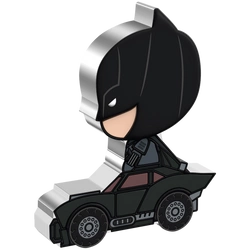 Niue: The Batman - Batman Day Chibi Coin kolorowany 2 uncje Srebra 2022 Proof