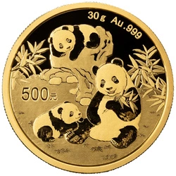Chińska Panda 30 g Złota - Różne Roczniki