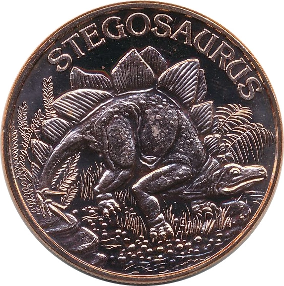 Stegosaurus 1 uncja Miedzi