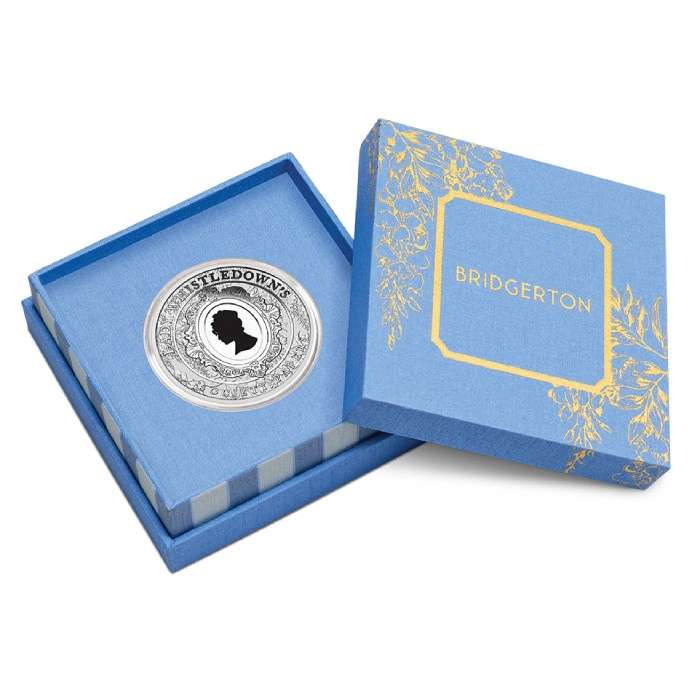 Tuvalu: Bridgerton - Lady Whistledown kolorowany 1 uncja Srebra 2026 Proof