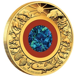 Wonders of Australia: The Outback 1 uncja Złota 2026 Opal Proof