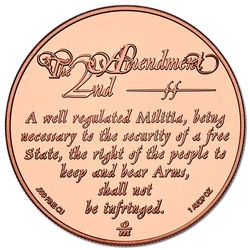 2nd Amendment Minuteman 1 uncja Miedzi