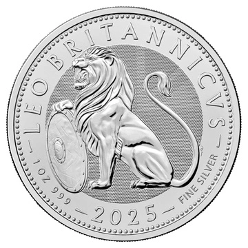 The British Lion 1 uncja Srebra 2025