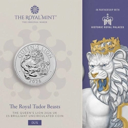 The Royal Tudor Beasts: The Queen’s Lion £5 Miedzionikiel 2026