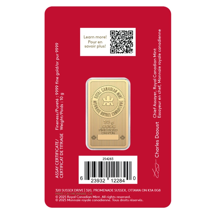 Sztabka The Royal Canadian Mint - Lunar Year of the Horse 10 gramów Złota 2026