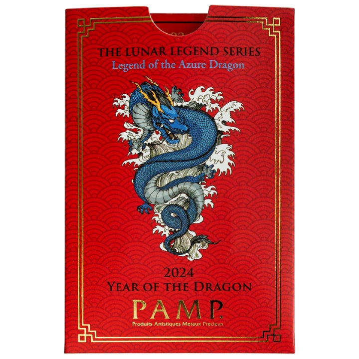 Sztabka Pamp Year of the Dragon - Legend of the Azure Dragon 1 uncja Srebra 2024