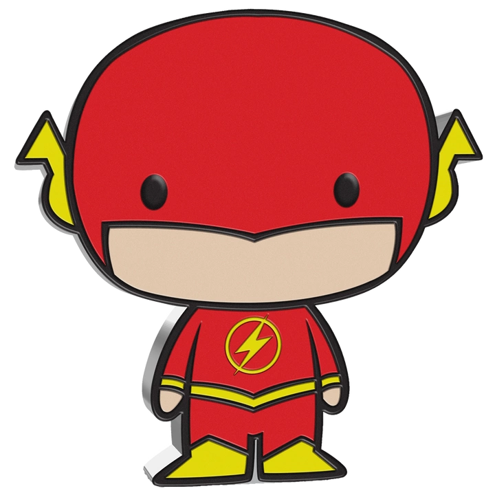 Niue: DC Comics - Flash Chibi Coin kolorowany 1 uncja Srebra 2020 Proof