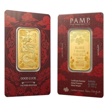 Sztabka Pamp - Dragon 1 uncja Złota