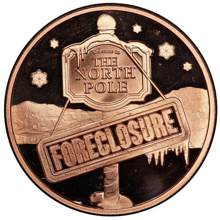 North Pole Foreclosure – Christmas is Cancelled 1 uncja Miedzi