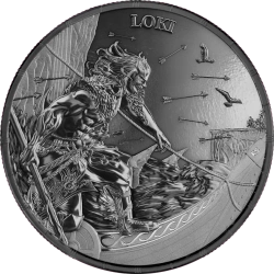 Ragnarök: Loki 1 uncja Srebra 2025 (Black Silver)