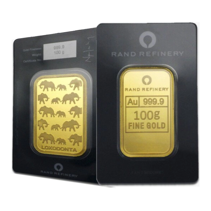Sztabka Rand Rafinery 100 gramów Złota