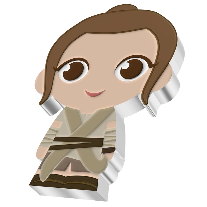 Niue: Star Wars - Rey Chibi Coin kolorowany 1 uncja Srebra 2021 Proof