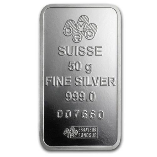 50 gramów Sztabka Srebra Pamp Fortuna