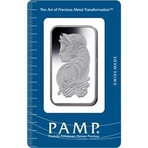 50 gramów Sztabka Srebra Pamp Fortuna