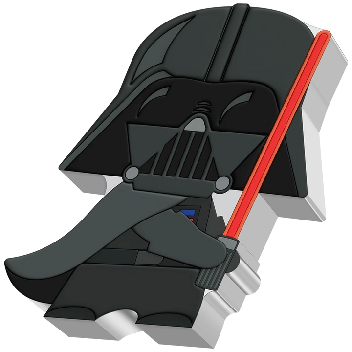 Niue: Star Wars - Darth Vader Chibi Coin kolorowany 1 uncja Srebra 2023 Proof