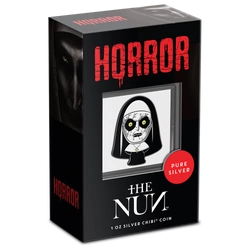 Niue: Horror - The Nun Chibi Coin kolorowany 1 uncja Srebra 2022 Proof