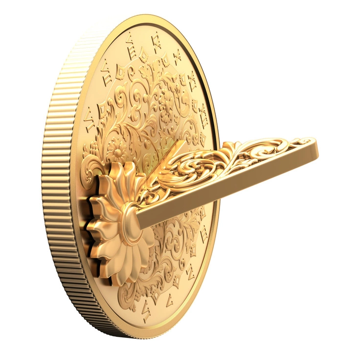 Canada: The Gilded Sundial pozłacany 1 uncja Srebra 2025 Proof