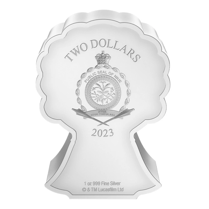 Niue: Star Wars Anakin Skywalker Chibi Coin kolorowany 1 uncja Srebra 2023 Proof