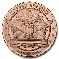 Capped Bust 1 uncja Miedzi