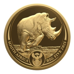Big Five III: Rhino 1 uncja Złota 2025 Proof
