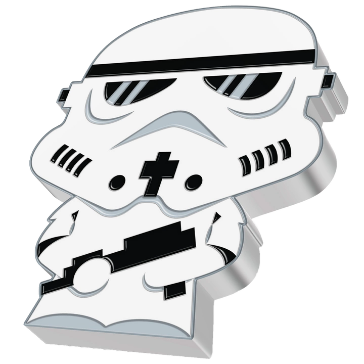Niue: Star Wars - Stormtrooper Chibi Coin kolorowany 1 uncja Srebra 2020 Proof