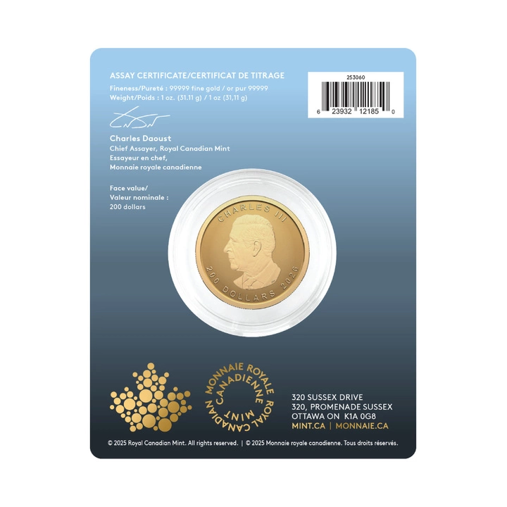 Canada: Our Purest Bison 1 uncja Złota 2026 Reverse Proof