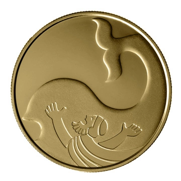 Jonah in the Whale 10 NIS Złoto 2010 Proof